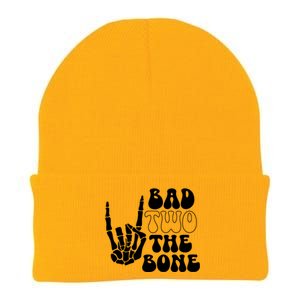 Bad Two The Bone Birthday 2nd 2 Years Old Birthday Boy Girl Knit Cap Winter Beanie