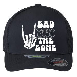 Bad Two The Bone Birthday 2nd 2 Years Old Birthday Boy Girl Flexfit Unipanel Trucker Cap