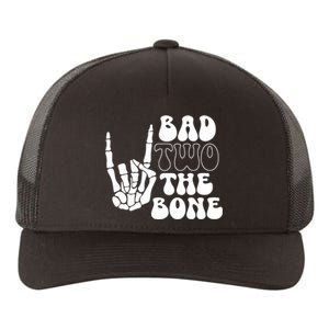 Bad Two The Bone Birthday 2nd 2 Years Old Birthday Boy Girl Yupoong Adult 5-Panel Trucker Hat