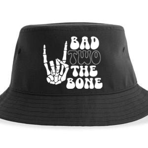 Bad Two The Bone Birthday 2nd 2 Years Old Birthday Boy Girl Sustainable Bucket Hat