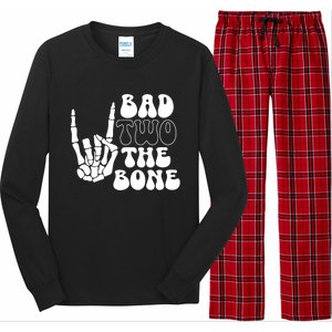 Bad Two The Bone Birthday 2nd 2 Years Old Birthday Boy Girl Long Sleeve Pajama Set