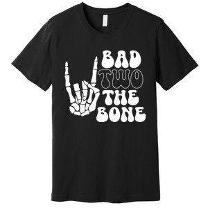 Bad Two The Bone Birthday 2nd 2 Years Old Birthday Boy Girl Premium T-Shirt