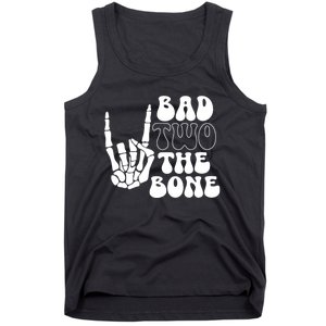 Bad Two The Bone Birthday 2nd 2 Years Old Birthday Boy Girl Tank Top