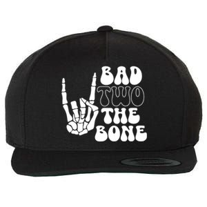 Bad Two The Bone Birthday 2nd 2 Years Old Birthday Boy Girl Wool Snapback Cap