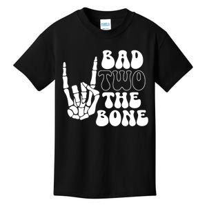 Bad Two The Bone Birthday 2nd 2 Years Old Birthday Boy Girl Kids T-Shirt