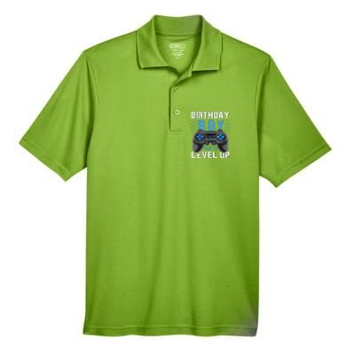 Birthday Time To Level Up Video Game Birthday Gamer Gift Men's Origin Performance Pique Polo