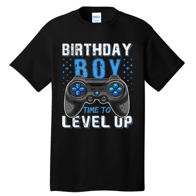 Birthday Time To Level Up Video Game Birthday Gamer Gift Tall T-Shirt