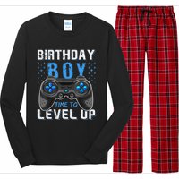 Birthday Time To Level Up Video Game Birthday Gamer Gift Long Sleeve Pajama Set