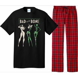 Bad To The Bone Girl Skeleton Pajama Set