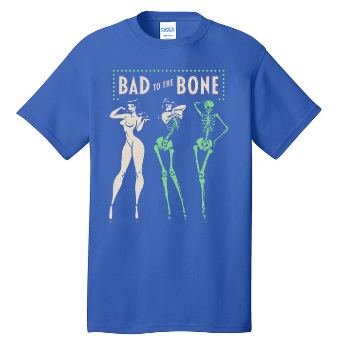 Bad To The Bone Girl Skeleton Tall T-Shirt