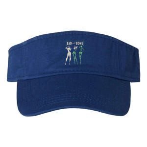 Bad To The Bone Girl Skeleton Valucap Bio-Washed Visor