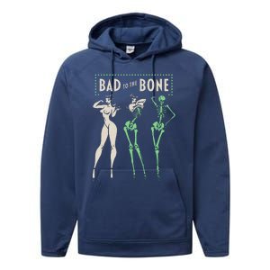 Bad To The Bone Girl Skeleton Performance Fleece Hoodie