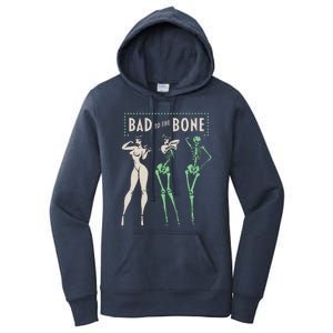 Bad To The Bone Girl Skeleton Women's Pullover Hoodie