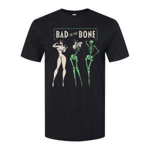 Bad To The Bone Girl Skeleton Softstyle CVC T-Shirt