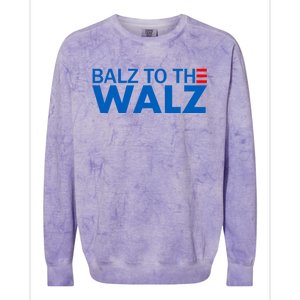 Balz To The Walz 2024 Kamala Harris Tim Waltz Election Colorblast Crewneck Sweatshirt