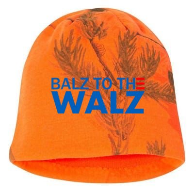 Balz To The Walz 2024 Kamala Harris Tim Waltz Election Kati - Camo Knit Beanie