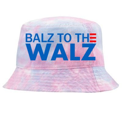 Balz To The Walz 2024 Kamala Harris Tim Waltz Election Tie-Dyed Bucket Hat