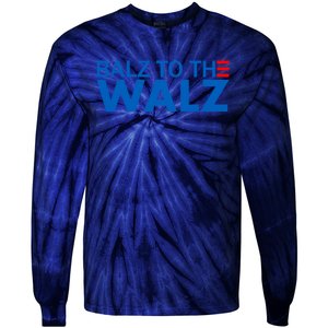 Balz To The Walz 2024 Kamala Harris Tim Waltz Election Tie-Dye Long Sleeve Shirt