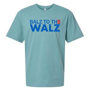 Balz To The Walz 2024 Kamala Harris Tim Waltz Election Sueded Cloud Jersey T-Shirt