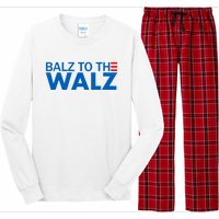 Balz To The Walz 2024 Kamala Harris Tim Waltz Election Long Sleeve Pajama Set