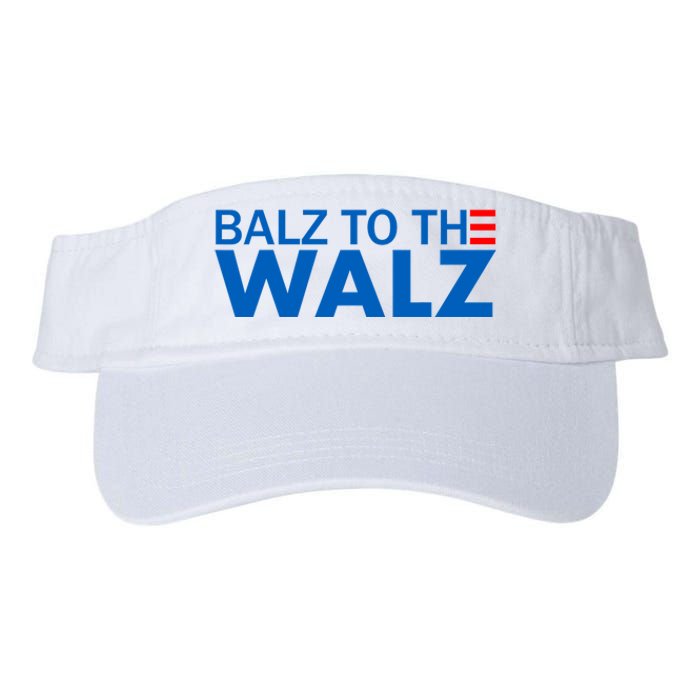 Balz To The Walz 2024 Kamala Harris Tim Waltz Election Valucap Bio-Washed Visor