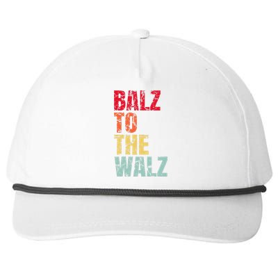 Balz To The Walz Harris Walz 2024 Gift Snapback Five-Panel Rope Hat