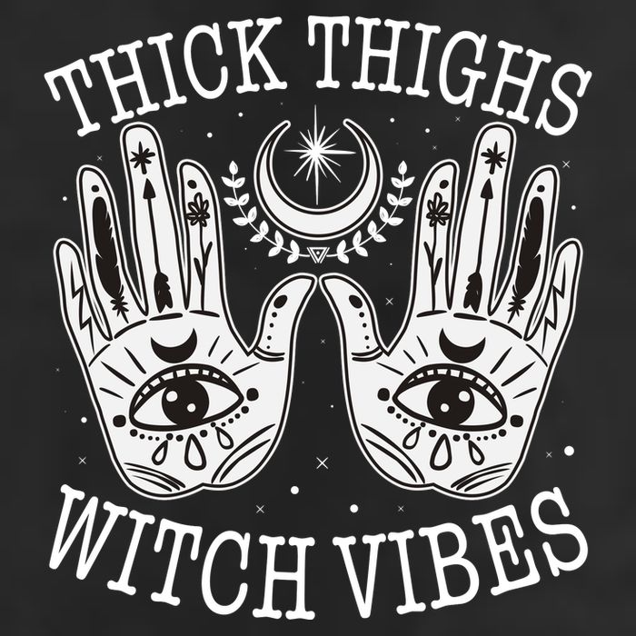 Boho Thick Thighs Witch Vibes Cool Comfort Performance Bucket Hat