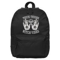 Boho Thick Thighs Witch Vibes 16 in Basic Backpack