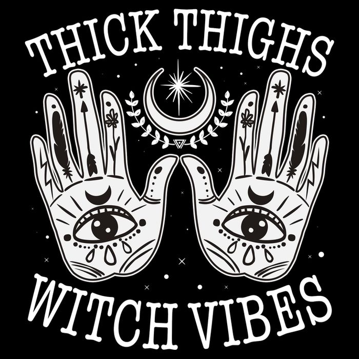 Boho Thick Thighs Witch Vibes 16 in Basic Backpack