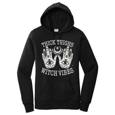 Boho Thick Thighs Witch Vibes Women's Pullover Hoodie