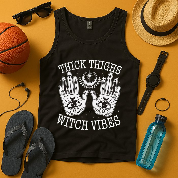 Boho Thick Thighs Witch Vibes Tank Top