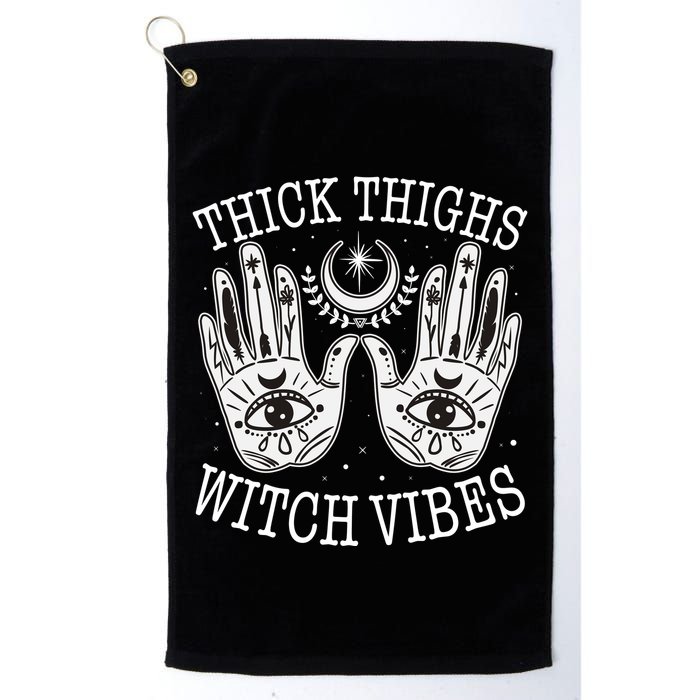 Boho Thick Thighs Witch Vibes Golf Towel