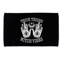 Boho Thick Thighs Witch Vibes Microfiber Hand Towel