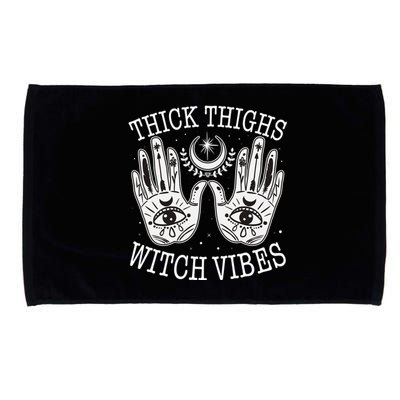 Boho Thick Thighs Witch Vibes Microfiber Hand Towel