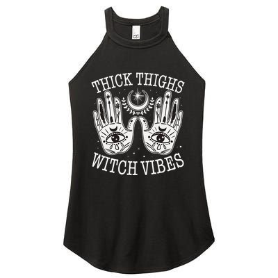 Boho Thick Thighs Witch Vibes Women's Perfect Tri Rocker Tank
