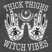 Boho Thick Thighs Witch Vibes Vector Backpack