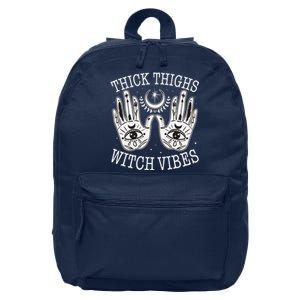 Boho Thick Thighs Witch Vibes 16 in Basic Backpack