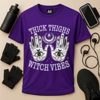 Boho Thick Thighs Witch Vibes Performance Shirt