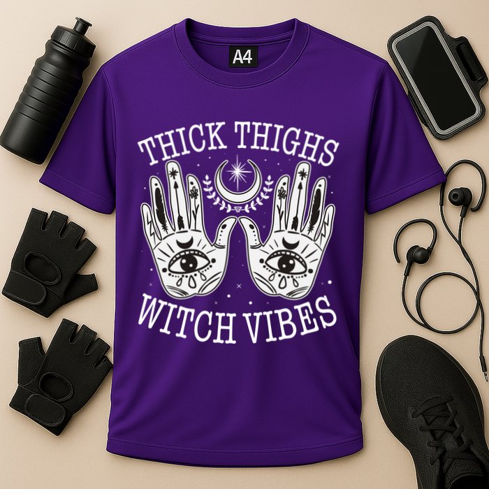 Boho Thick Thighs Witch Vibes Performance Shirt