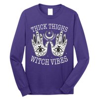 Boho Thick Thighs Witch Vibes Long Sleeve Shirt