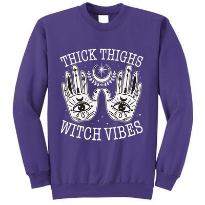 Boho Thick Thighs Witch Vibes Sweatshirt