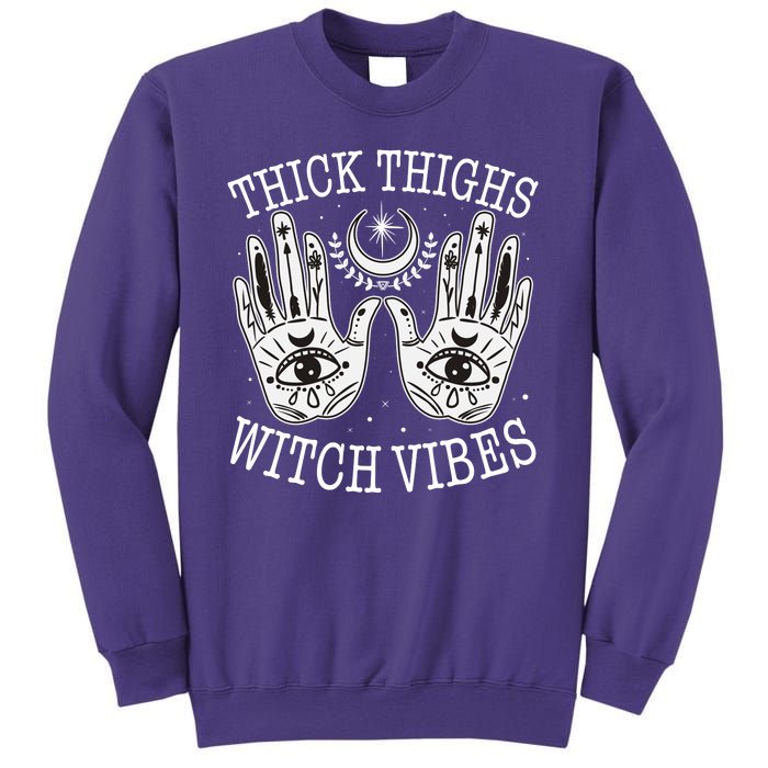 Boho Thick Thighs Witch Vibes Sweatshirt