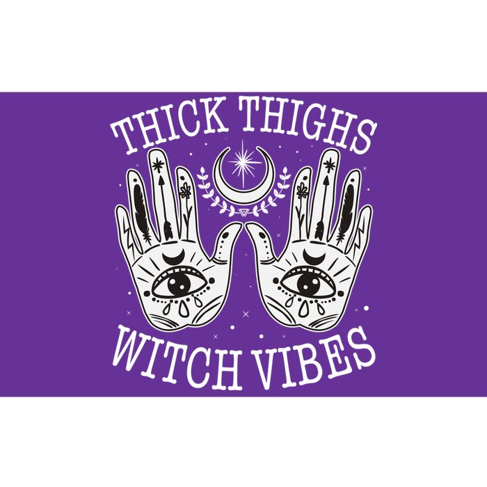 Boho Thick Thighs Witch Vibes Bumper Sticker