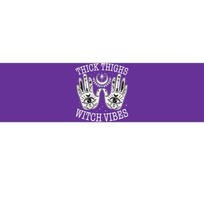 Boho Thick Thighs Witch Vibes Bumper Sticker