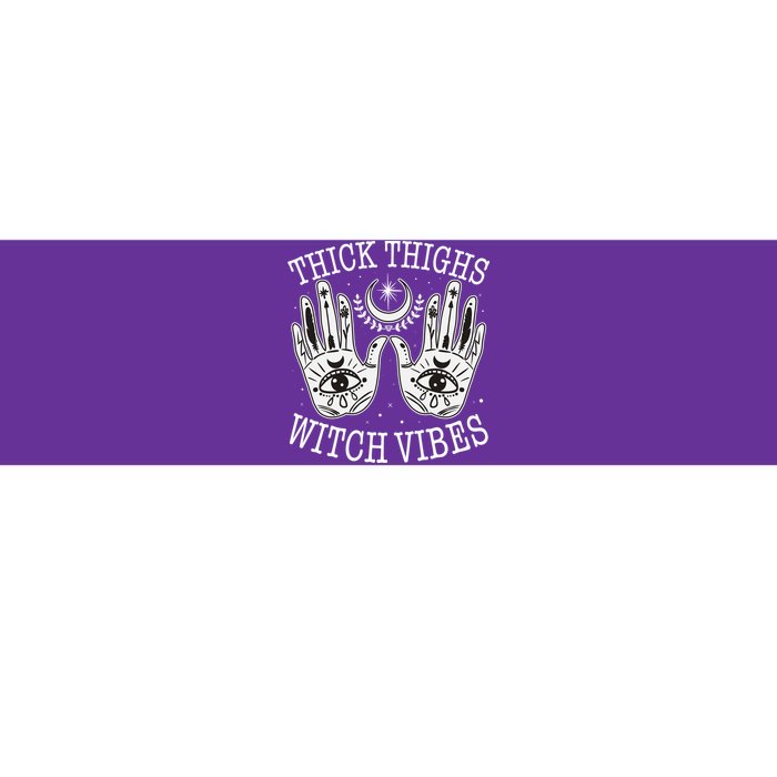 Boho Thick Thighs Witch Vibes Bumper Sticker