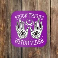 Boho Thick Thighs Witch Vibes Coaster