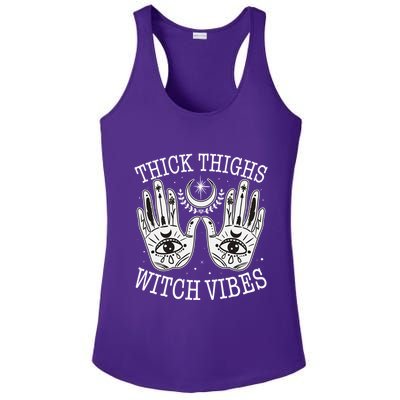Boho Thick Thighs Witch Vibes Ladies PosiCharge Competitor Racerback Tank