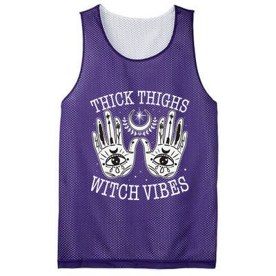 Boho Thick Thighs Witch Vibes Mesh Reversible Basketball Jersey Tank