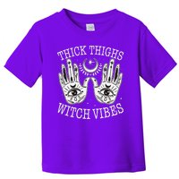 Boho Thick Thighs Witch Vibes Toddler T-Shirt