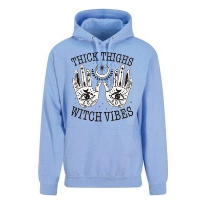 Boho Thick Thighs Witch Vibes Unisex Surf Hoodie